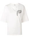 Pinko Crystal Logo T In White