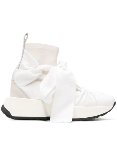 Mm6 Maison Margiela Knot Sock Sneakers In White ModeSens