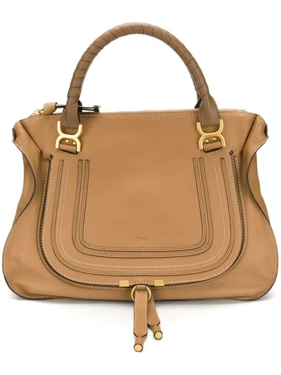 Chloé Marcie Shoulder Bag In Brown