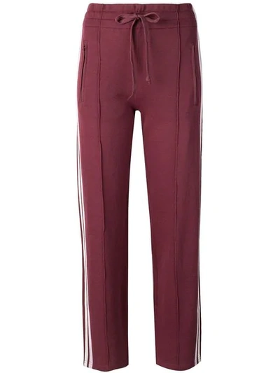 Isabel Marant Étoile Cropped Track Trousers In Red
