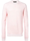 Ermenegildo Zegna Basic Sweater In Pink