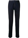 Prada Denim Chino Trousers In Blue