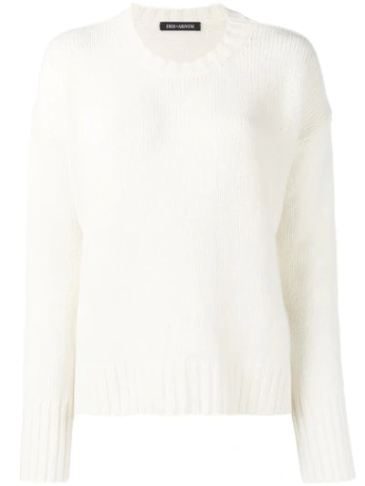 Iris Von Arnim Cashmere Knit Sweater In White
