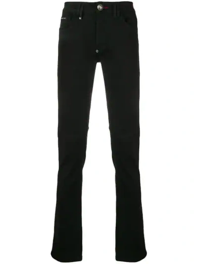 Philipp Plein Regular Slim Jeans In Black