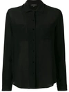 Antonelli Button-up Silk Shirt - Black