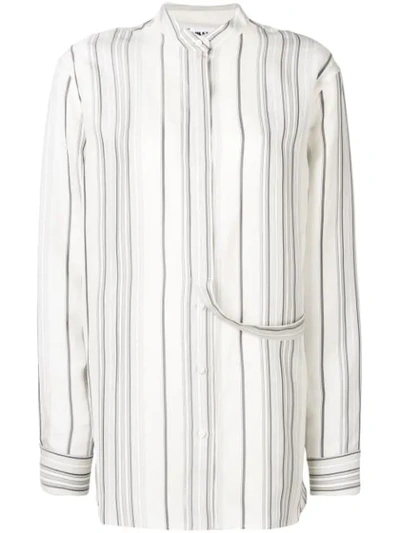 Jil Sander Giusy Striped Shirt In White