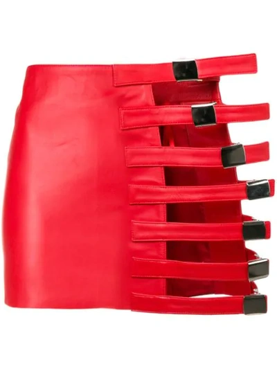 Manokhi Raiki Mini Skirt In Red