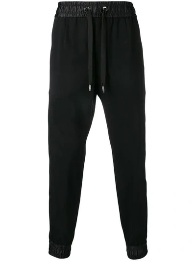 Dolce & Gabbana Elasticated Waist Track Trousers In Black