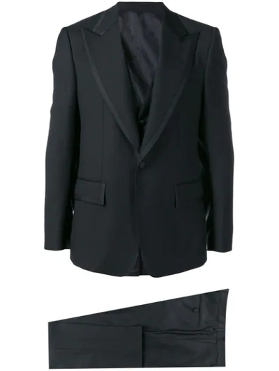 Dolce & Gabbana Classic Three-piece Tuxedo In Black