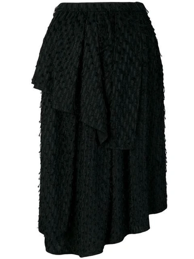 Christian Wijnants Suzu Tiered Skirt In Black