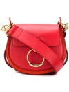 Chloé Tess Crossbody Bag In Red