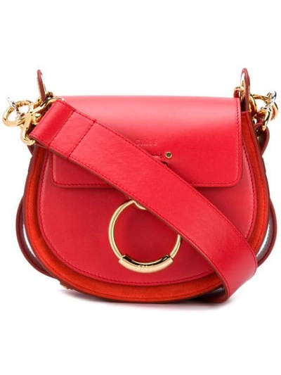 Chloé Tess Crossbody Bag In Red