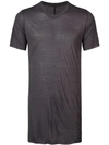 Rick Owens Crew Neck T In Grey