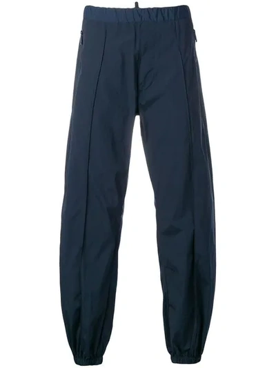 Dsquared2 Wide Leg Track Trousers In Blue