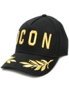 Dsquared2 'icon' Embroidered Cap In Black