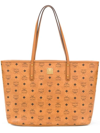 Mcm Anya Tote Bag In Brown