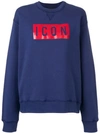 Dsquared2 Icon Print Sweatshirt In Blue