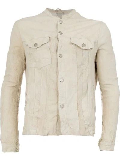 Giorgio Brato Wrinkled Effect Jacket In White