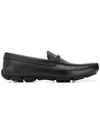 Prada Logo Plaque Loafers In Black