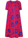 Marni Bold Print Dress In Ber66 Red