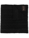 Billionaire Cable Knit Scarf - Black