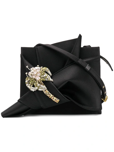 N°21 Nº21 Knot Detail Shoulder Bag - Black