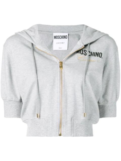 moschino cropped hoodie