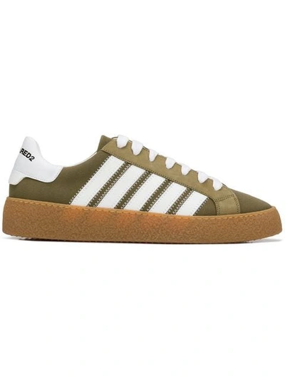 Dsquared2 Bronx Hip Hop Rapper's Delight Sneakers In White