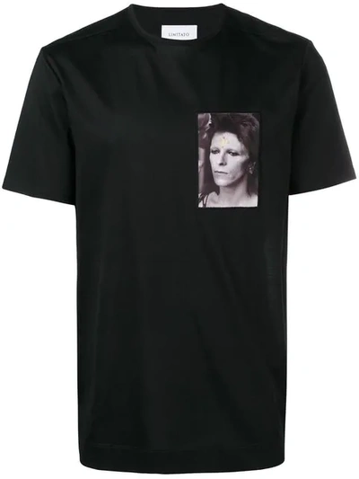 Limitato David Bowie Patch T-shirt In Blk