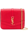 Saint Laurent Medium Sulpice Bag In Red