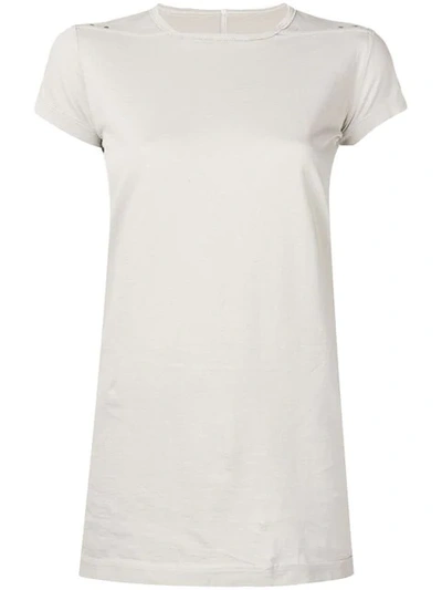 Rick Owens Basic T-shirt In Neutrals