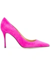Sergio Rossi Godiva Pointed Pumps In Pink