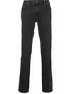 Frame Straight Leg Jeans In Black