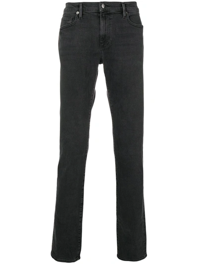 Frame Straight Leg Jeans In Black