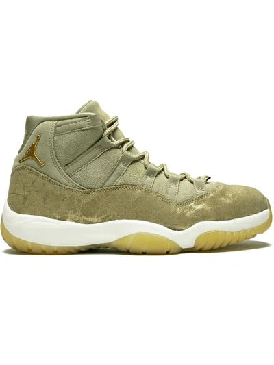 Jordan Air  11 Retro Shoe In Olive