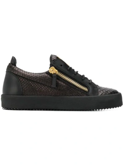 Giuseppe Zanotti Nicki Snake In Black