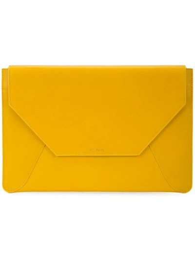 Senreve Envelope Sleeve Clutch In Yellow