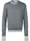 Marni Layered Style Sweater In Grey