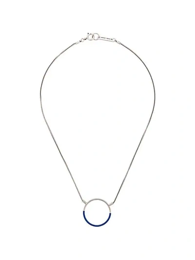 Isabel Marant Circular Choker Necklace In Silver