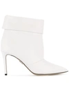 Paul Andrew Pointed Toe Boots In White