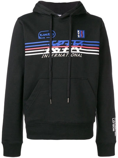 Ktz Sport Logo Printed Hoodie In Black