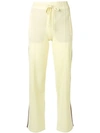 Isabel Marant Étoile Cropped Track Pants In Yellow