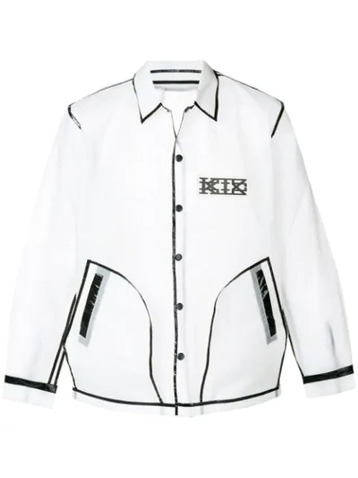 Ktz Translucent Coach Jacket In White