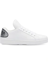 Prada Comics Leather Sneakers In White