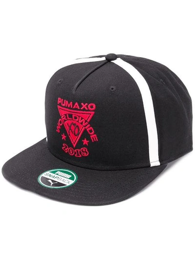 Puma + Xo Logo Hat In Black