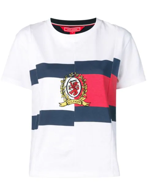 tommy hilfiger embroidered logo t shirt