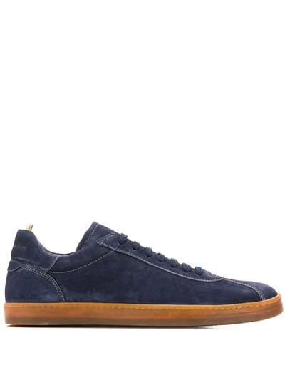 Officine Creative Karma Suede Sneakers In Blue