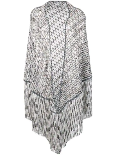 Missoni Exaggerated-fringe Scarf In Neutrals