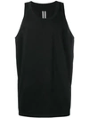 Rick Owens Plain Tank Top In Black