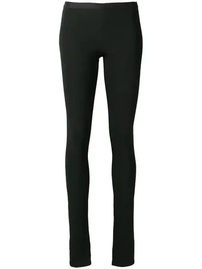 Rick Owens Stretch Leggings In Black